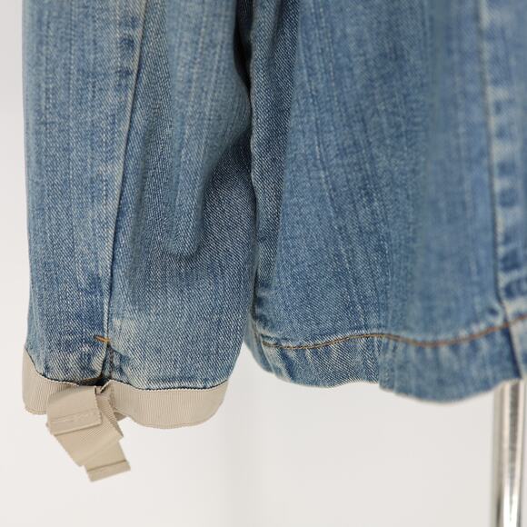 Tommy Hilfiger Jacket Plus Size 3X Blue Cotton Denim Jean Snaps Pockets Vintage - Picture 13 of 16